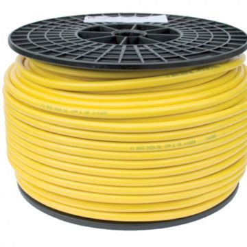 Câble PVC rond H05VV-F jaune 3x1,5 mm² 300/500 V rouleau 100 m 