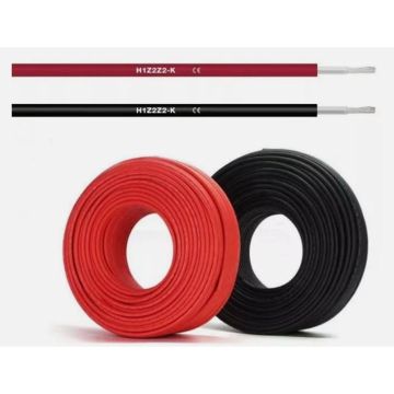Câble solaire 6 mm² rouge en rouleau de 100 m 