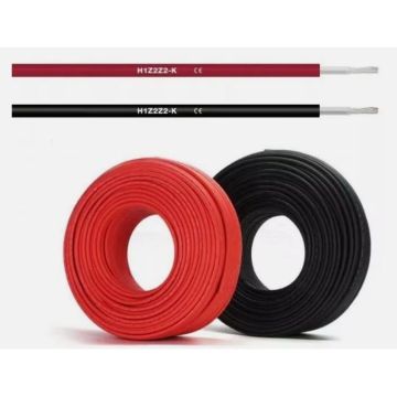 Câble solaire 6 mm² rouge TopSolar rouleau de 25 mètres 