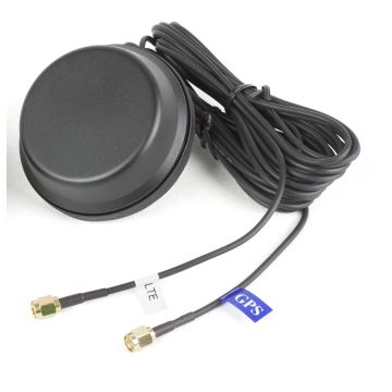 Antenne 2 en 1 4G LTE et GPS, montage traversant, connecteurs SMA 