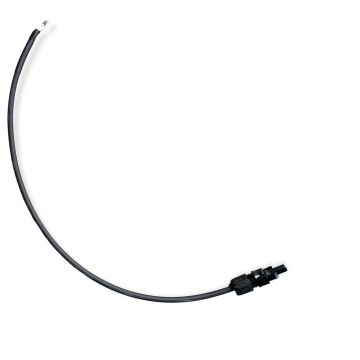 Câble d'adaptation solaire 6 mm² noir 50 cm cosse M6 / MC4 femelle TopSolar 