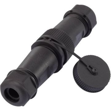 Connecteur étanche TRU COMPONENTS fiche et embase avec capuchon 