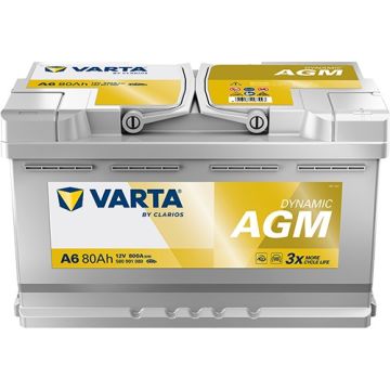 Batterie Start & Stop AGM Varta Dynamic A6 12 V 80 Ah 800 A – AGM