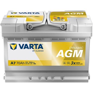 Batterie Start & Stop AGM Varta Dynamic A7 12 V 70 Ah 760 A – AGM