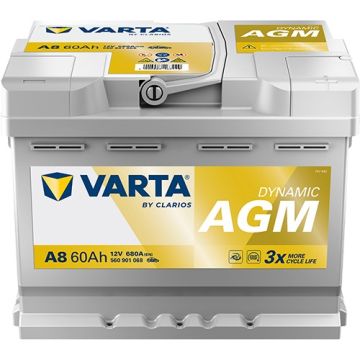 Batterie Start & Stop AGM Varta Dynamic A8 12 V 60 Ah 680 A – AGM