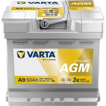 Batterie Start & Stop AGM Varta Dynamic A9 12 V 50 Ah 540 A – AGM