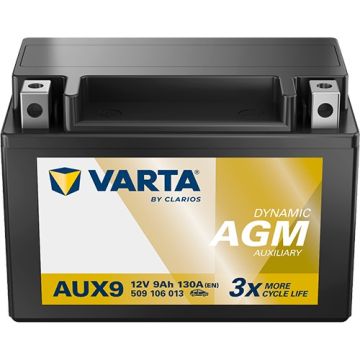 Batterie auxiliaire Varta Dynamic AUX9 12 V 9 Ah 130 A – Plomb-acide (sans entretien)