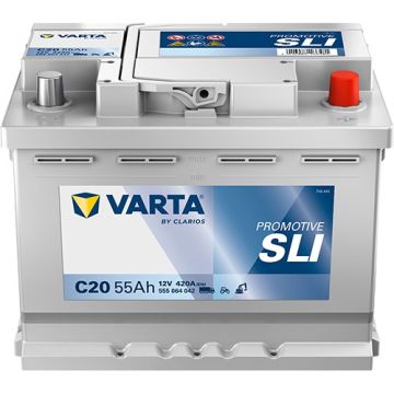 Batterie de démarrage Varta Promotive C20 12 V 55 Ah 420 A – Plomb-acide (sans entretien)
