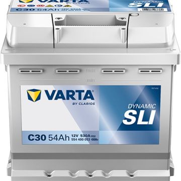 Batterie de démarrage Varta Dynamic C30 12 V 54 Ah 530 A – Plomb-acide (sans entretien)