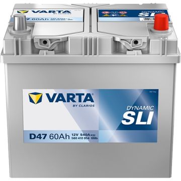 Batterie de démarrage Varta Dynamic D47 12 V 60 Ah 540 A – Plomb-acide (sans entretien)