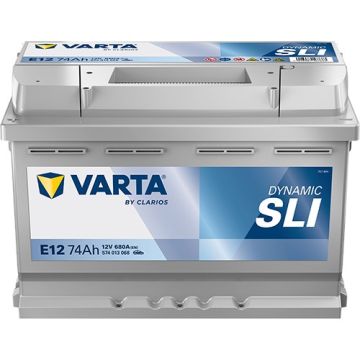 Batterie de démarrage Varta Dynamic E12 12 V 74 Ah 680 A – Plomb-acide (sans entretien)