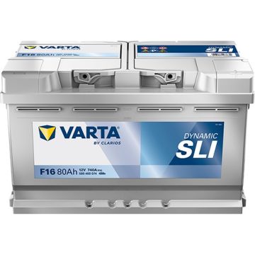 Batterie de démarrage Varta Dynamic F16 12 V 80 Ah 740 A – Plomb-acide (sans entretien)