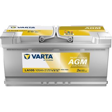 Batterie à décharge lente AGM Varta Professional LA105 12 V 105 Ah – AGM