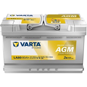 Batterie AGM Varta Professional LA80 12 V 80 Ah 800 A – AGM