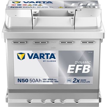 Batterie Start & Stop EFB Varta N50 12 V 50 Ah 550 A – EFB