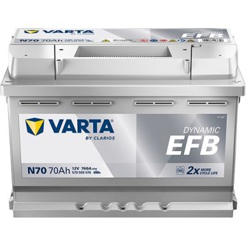 Batterie Start & Stop EFB Varta Dynamic N70 12 V 70 Ah 760 A – EFB