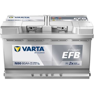 Batterie Start & Stop EFB Varta Dynamic N80 12 V 80 Ah 800 A – EFB