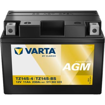 Batterie moto Varta Powersports TTZ14S-BS 12 V 11 Ah 230 A – AGM