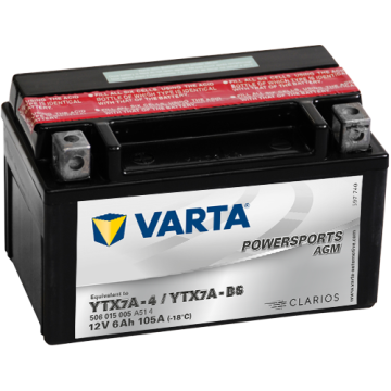 Batterie moto AGM Varta Powersports YTX7A-BS 12 V 6 Ah 105 A – AGM