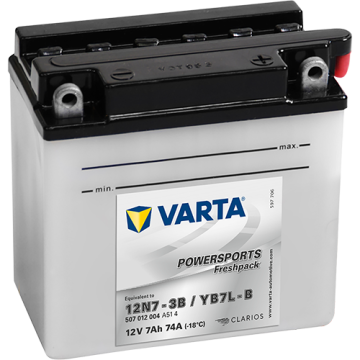 Batterie moto Varta Powersports 12N7-3B 12 V 7 Ah 74 A – Plomb-acide (électrolyte liquide)