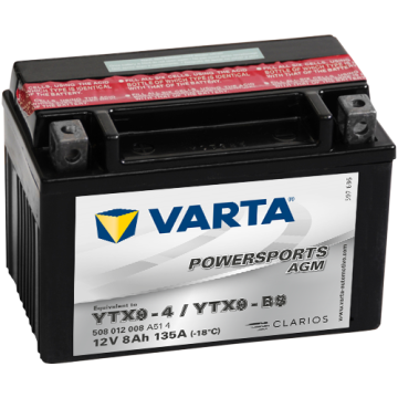 Batterie moto Varta Powersports YTX9-BS 12 V 8 Ah 135 A – AGM