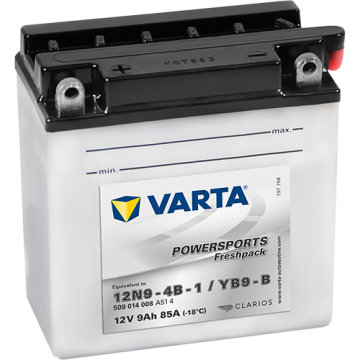 Batterie moto Varta Powersports 12N9-4B-1 12 V 9 Ah 85 A – Plomb-acide (électrolyte liquide)