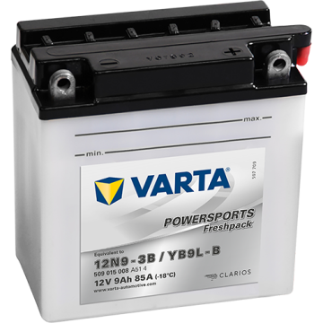 Batterie moto Varta Powersports YB9L-A2 12 V 9 Ah 130 A – Plomb-acide (électrolyte liquide)