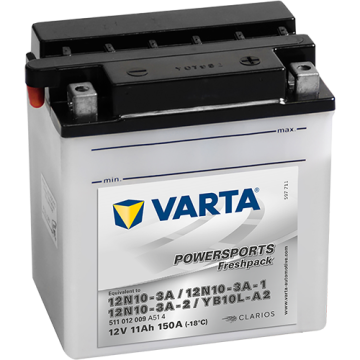 Batterie moto Varta Powersports YB10L-A2 12 V 11 Ah 150 A – Plomb-acide (électrolyte liquide)