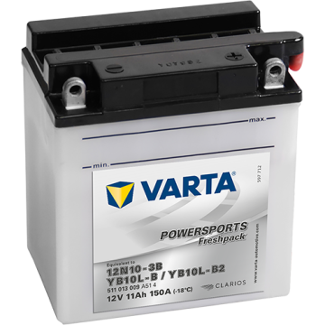 Batterie moto Varta Powersports YB10L-B 12 V 11 Ah 150 A – Plomb-acide (électrolyte liquide)