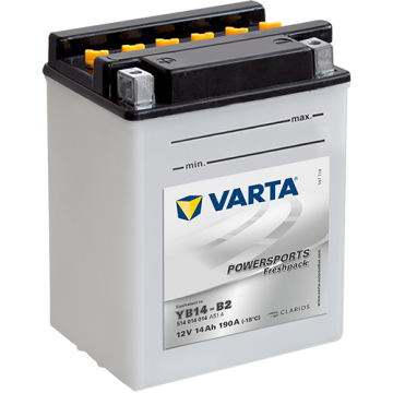 Batterie moto Varta Powersports YB14-B2 12 V 14 Ah 190 A – Plomb-acide (électrolyte liquide)
