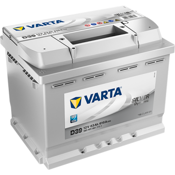 Batterie de démarrage Varta Dynamic D39 12 V 63 Ah 610 A – Plomb-acide (sans entretien)