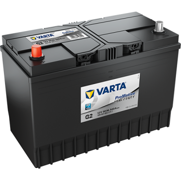 Batterie de démarrage Varta Promotive G2 12 V 90 Ah 540 A – Plomb-acide (sans entretien)