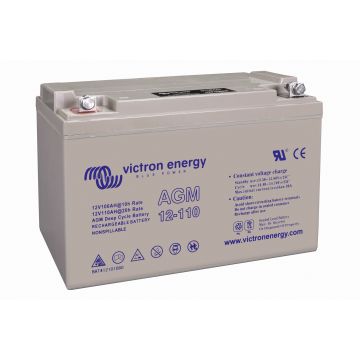 Batterie à décharge lente AGM Victron Energy 12 V 110 Ah – Semi-traction AGM