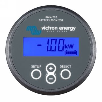 Contrôleur de batterie Victron Energy BMV-702 gris avec shunt 500 A 