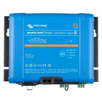 Chargeur de batterie Victron Energy Phoenix Smart IP43 24 V 25 A (1+1) 