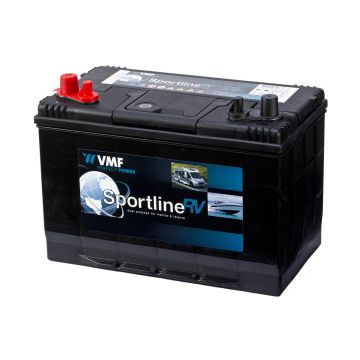 Batterie de démarrage VMF Sportline VMF27M 12 V 90 Ah 500 A – Plomb-acide (sans entretien)