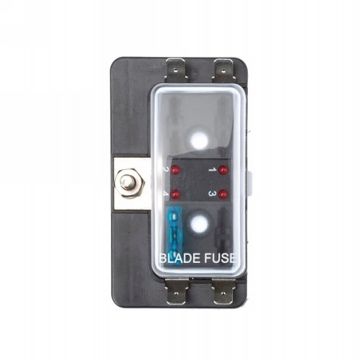 Porte-fusibles 4 voies ATO avec témoins LED, montage en saillie 