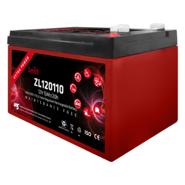 Batterie à décharge lente AGM Zenith ZL120110 12 V 12 Ah – AGM