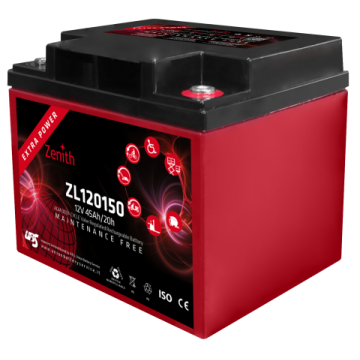 Batterie à décharge lente AGM Zenith ZL120150 12 V 45 Ah – AGM